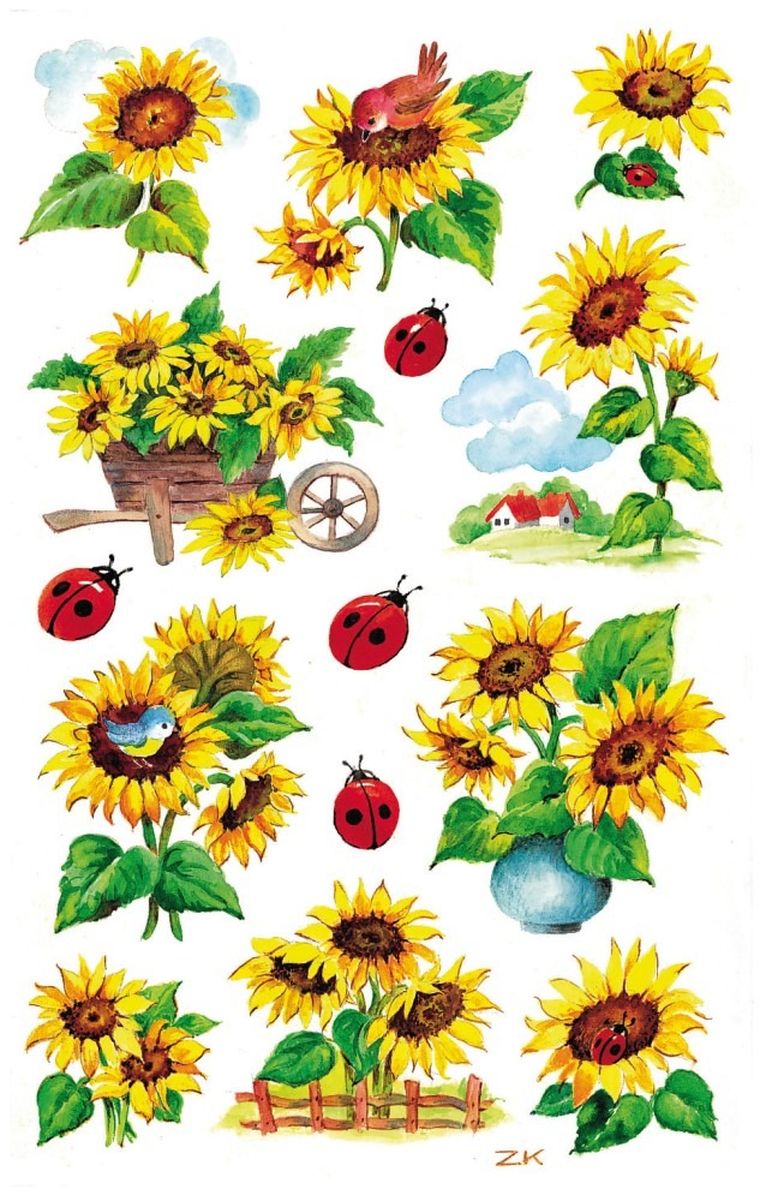 Z-Design, naklejki z kwiatami