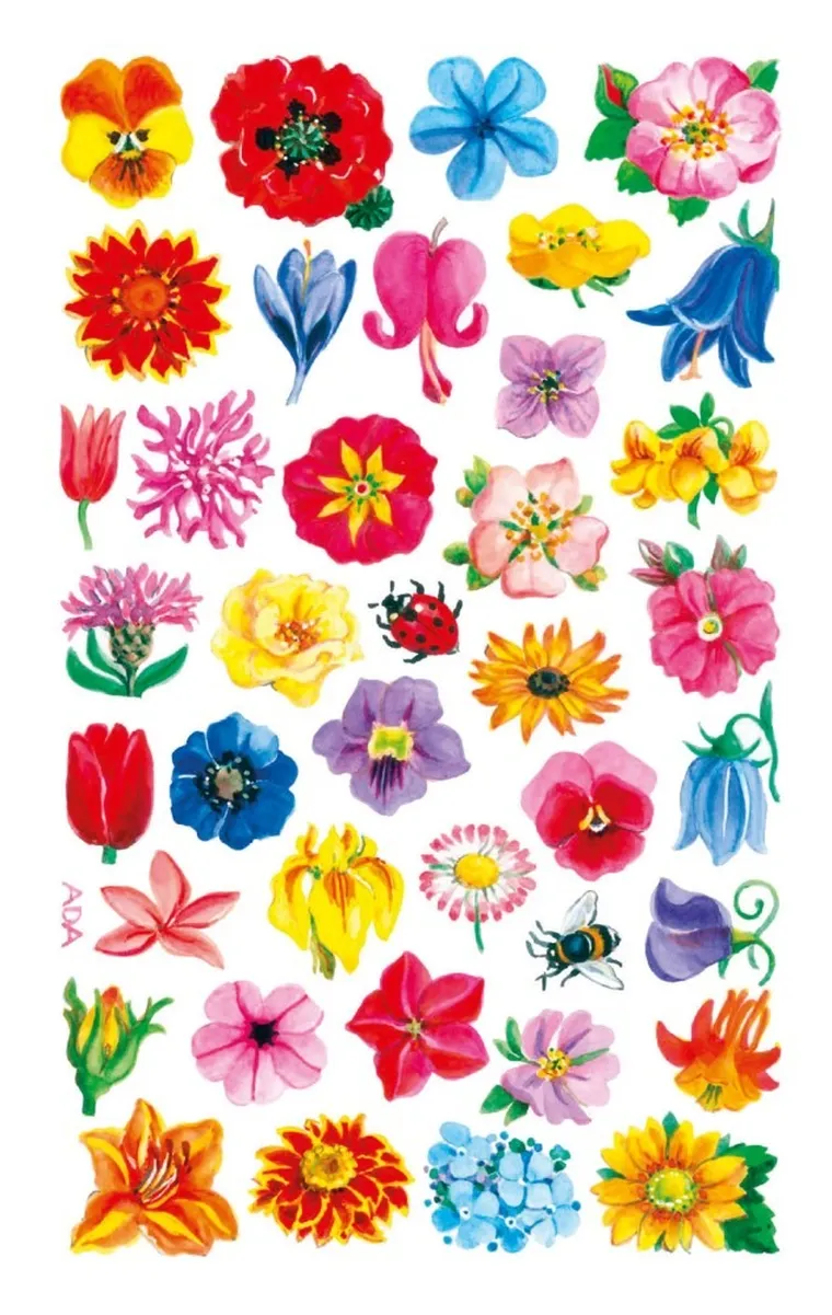 Z-Design, naklejki z kwiatami, mix
