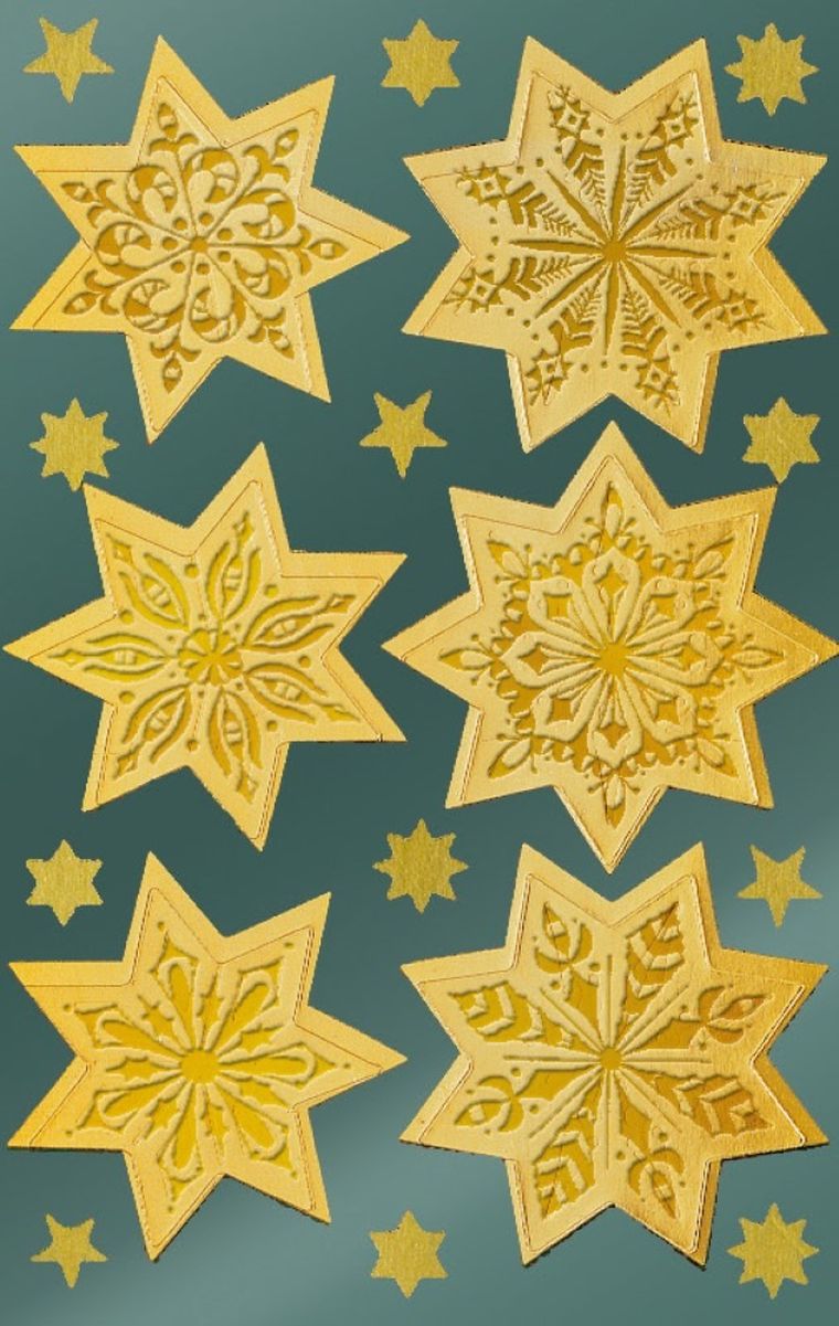 Z-Design, naklejki, złote gwiazdy
