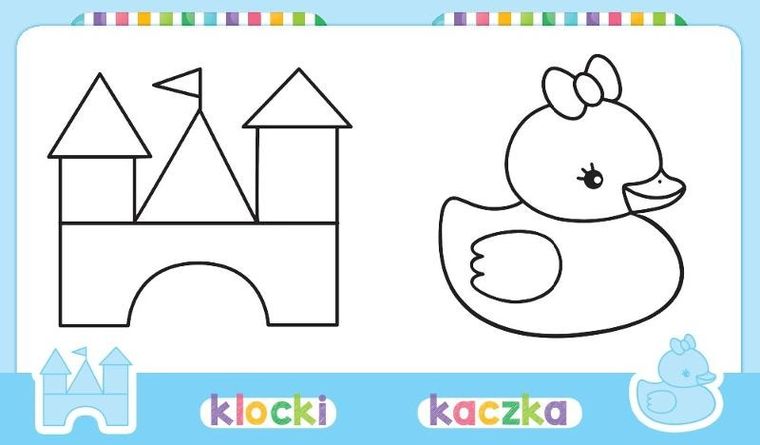 Zabawki. Kolorowanka malucha