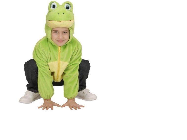 Żabka, strój dla dzieci z kapturem, rozmiar 98/104