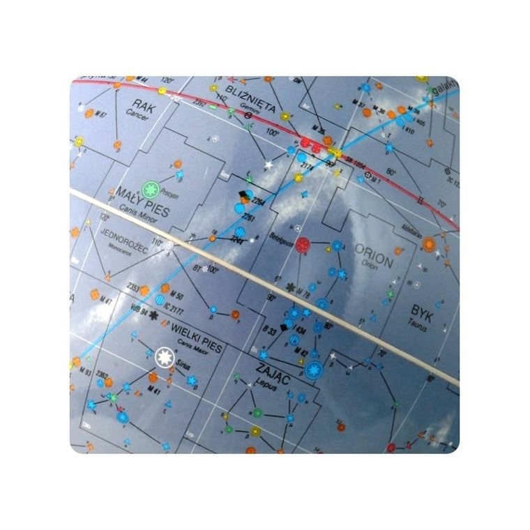 Zachem, globus astronomiczny z objaśnieniem, średnica 25 cm