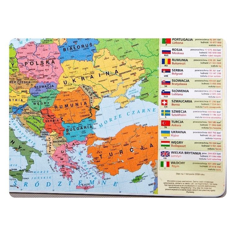 Zachem, podkładka na biurko, mata, polityczna Europy
