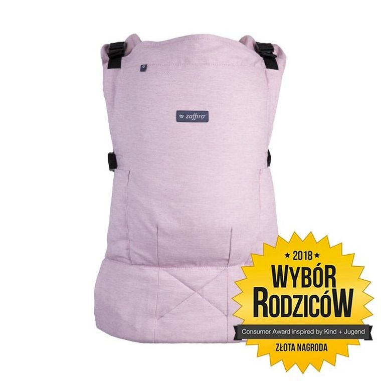 Zaffiro, Smart Toddler, nosidełko regulowane, Melange Pink