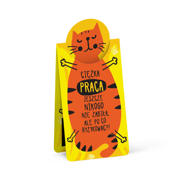 Zakładka magnetyczna, kot praca