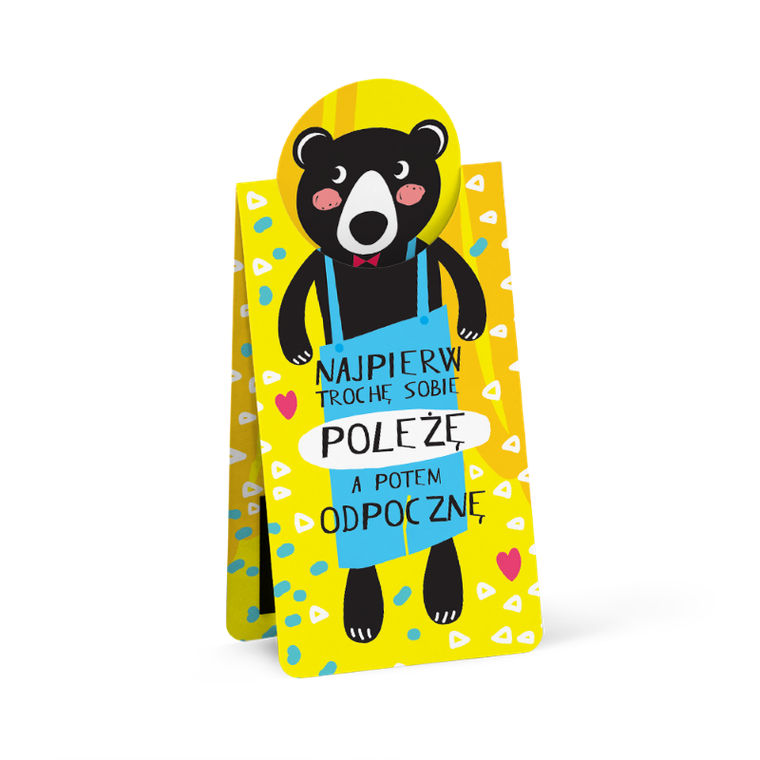 Zakładka magnetyczna, misiek poleżę