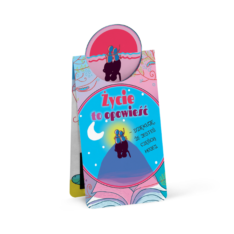 Zakładka magnetyczna, życie to opowieść