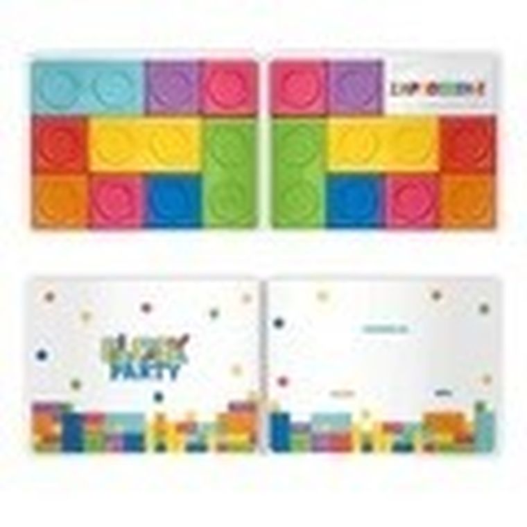 Zaproszenia urodzinowe, klocki