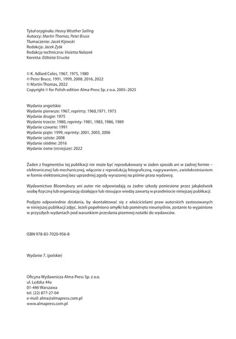 Żeglowanie w trudnych warunkach