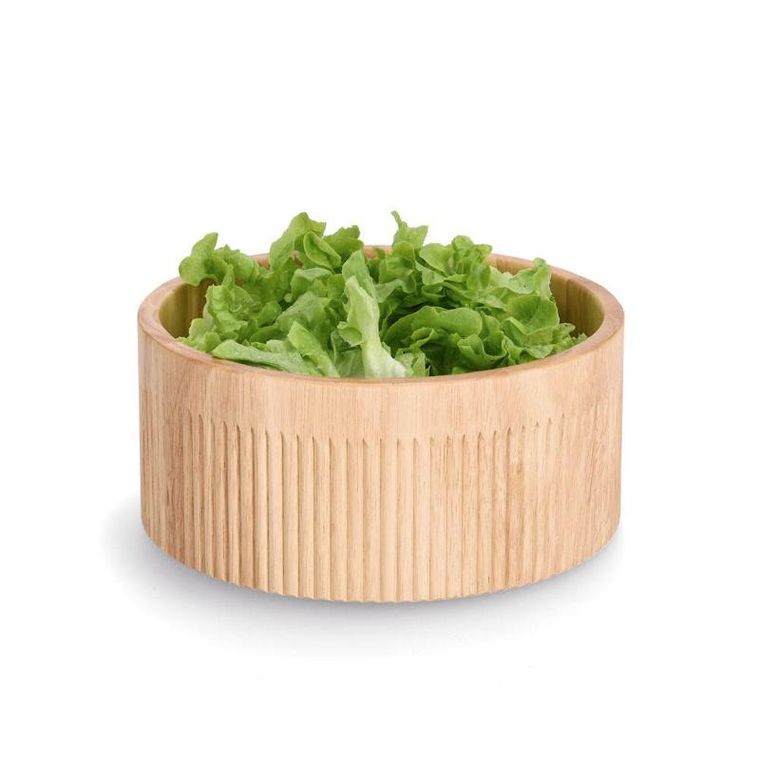 Zeller, cylindryczna miska w prążki, bambus, ø 27-12 cm