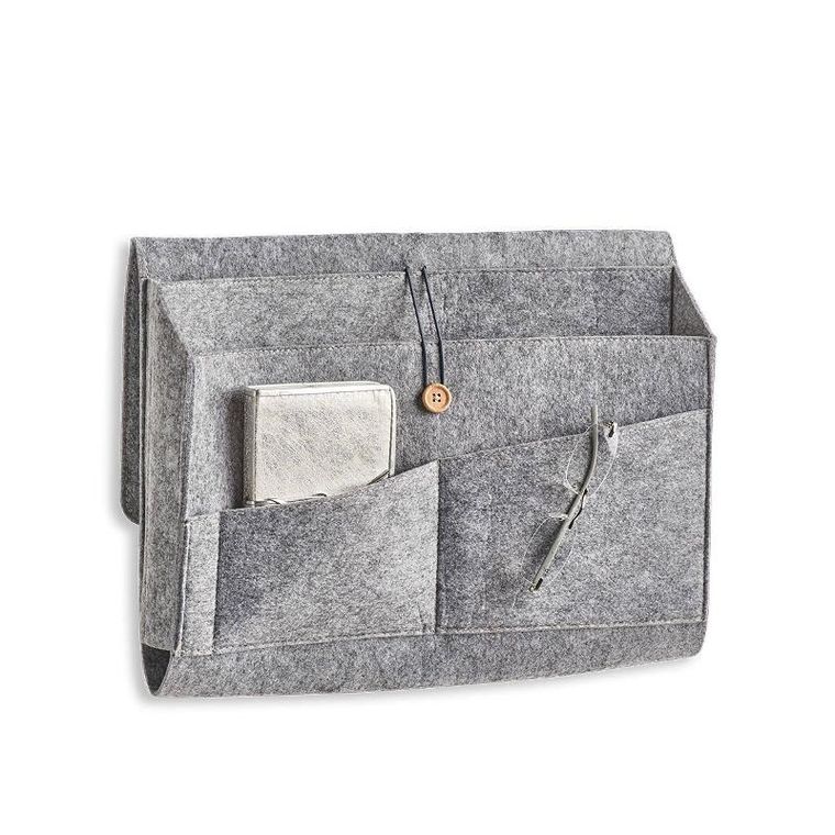 Zeller, filcowy organizer z kieszeniami na kanapę, 40-30 cm
