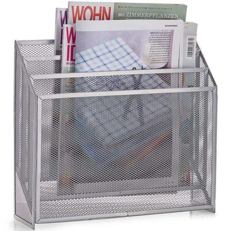 Zeller, gazetnik ze stali, organizer na gazety i czasopisma, metalowy stojak na prasę.