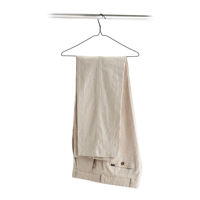 Zeller, Komplet wieszaków na ubrania, metalowe uchwyty na odzież, chromowane i wytrzymałe.