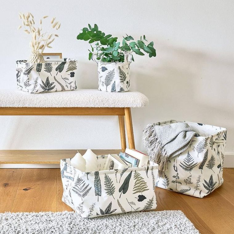 Zeller, kosz do przechowywania, tekstylny, 36-25-18 cm