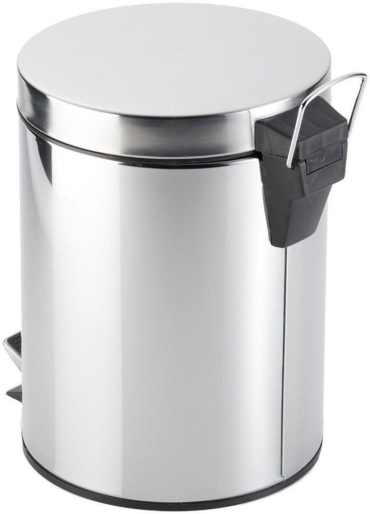 Zeller, kosz łazienkowy, pojemnik na śmieci, 5l, stal nierdzewna