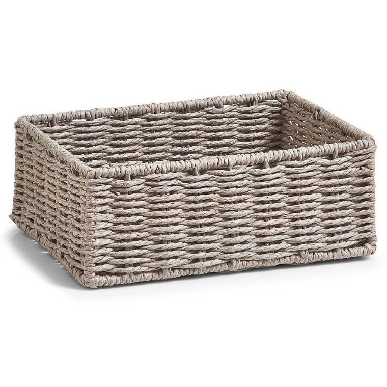 Zeller, koszyk do przechowywania, 2 szt., szary