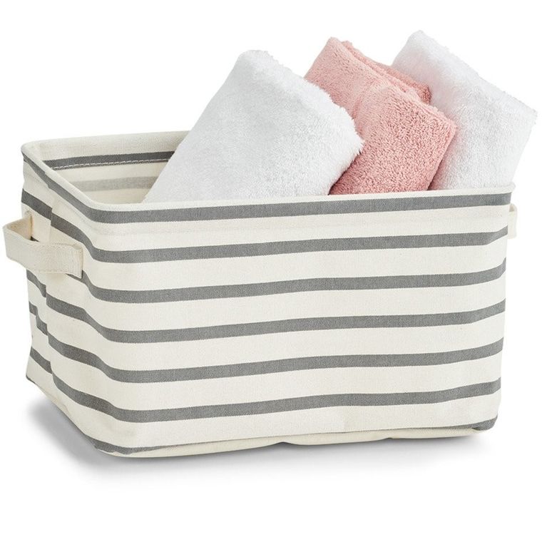 Zeller, koszyk do przechowywania Stripes M, szary