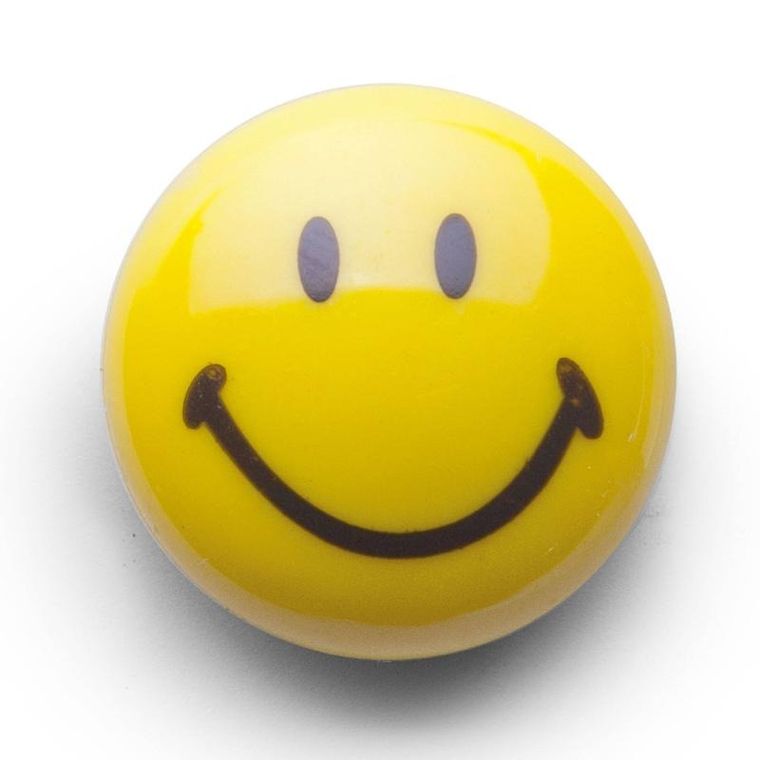 Zeller, magnesy smiley, 6 szt., ø 3 cm