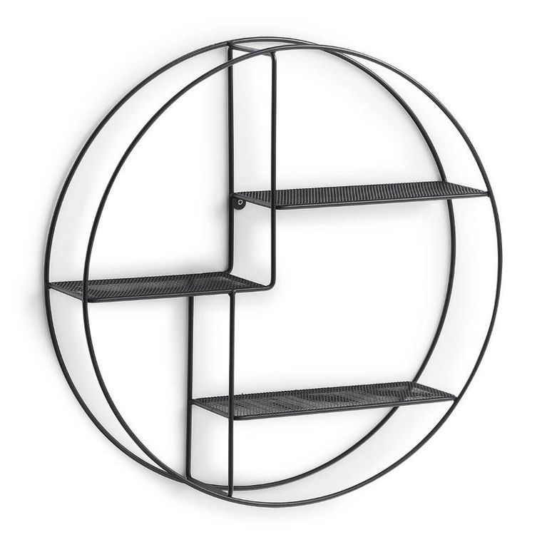 Zeller, okrągła półka ścienna z metalu, średnica 55-12 cm