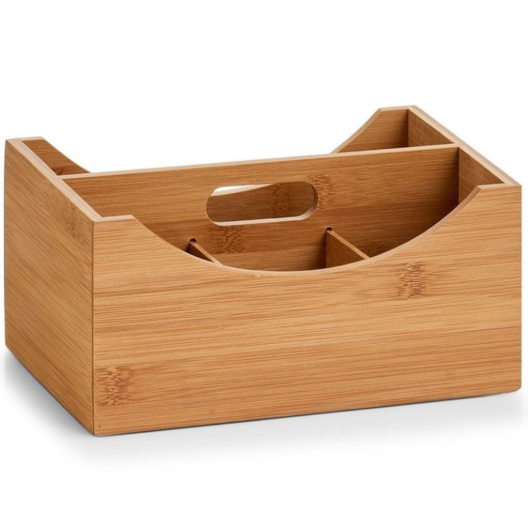 Zeller, organizer bambusowy z przegródkami