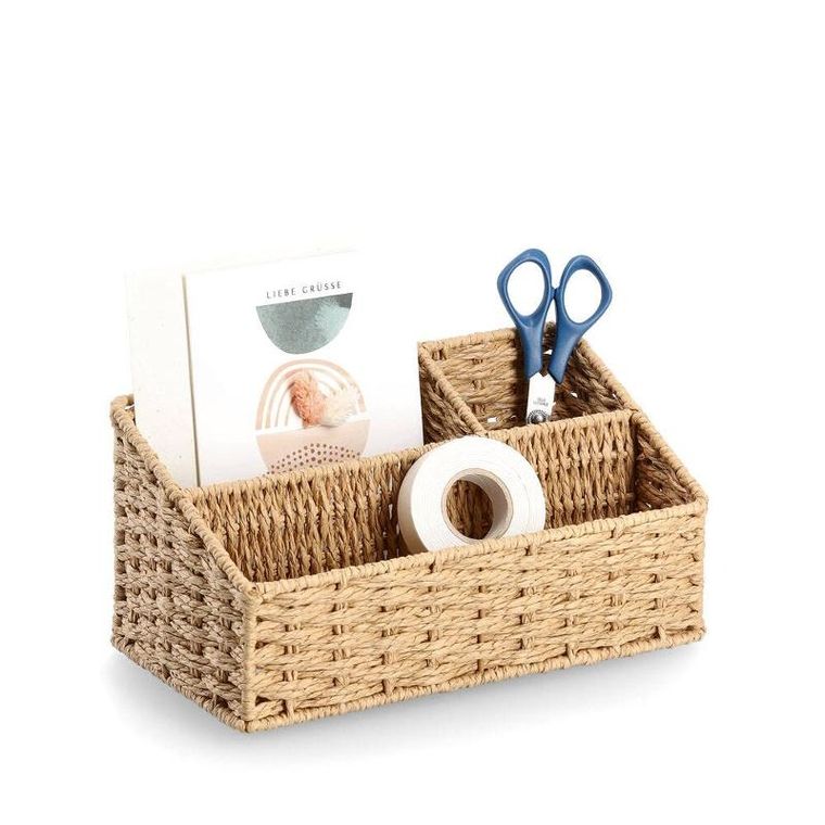 Zeller, organizer biurowy, z przegródkami, z papierowej plecionki