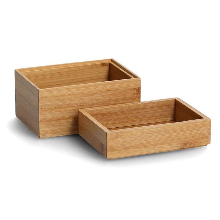 Zeller, organizer na kosmetyki, bambus, 2 szt.