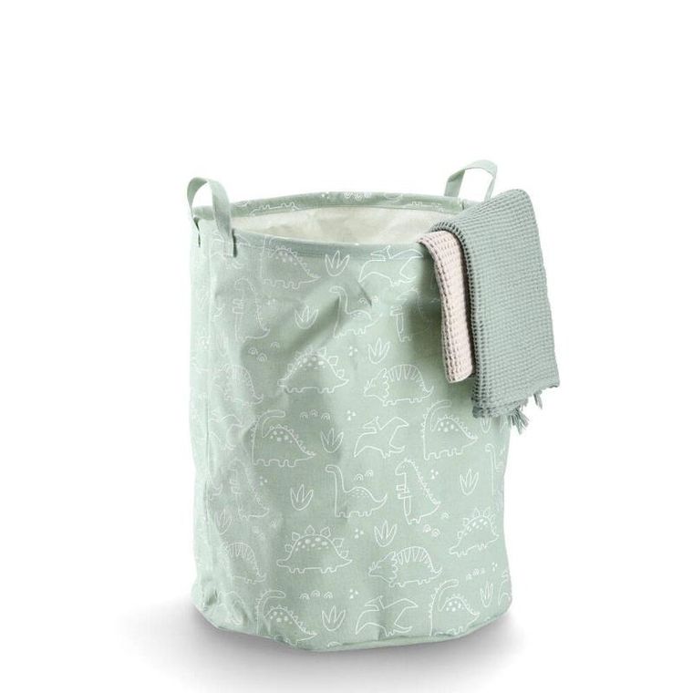 ZELLER, Płócienny kosz z uchwytami, Ø38 x 48 cm