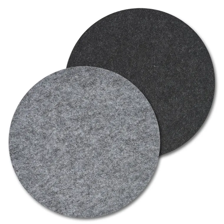 Zeller, podkładka filcowa na stół, Ø 38 cm, jasnoszara
