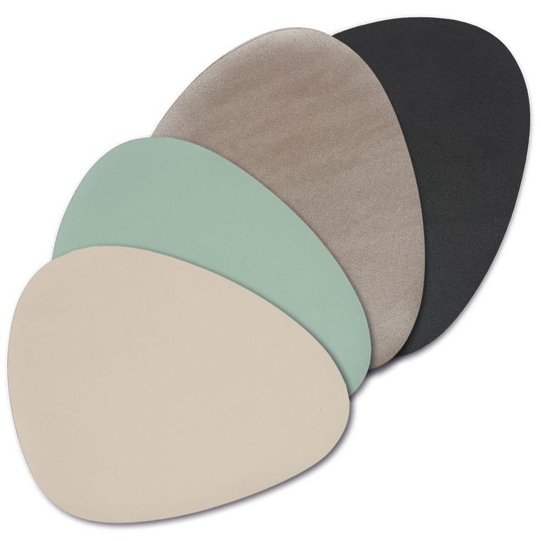 Zeller, podkładka na stół ze skóry syntetycznej, 34-42 cm, kremowy