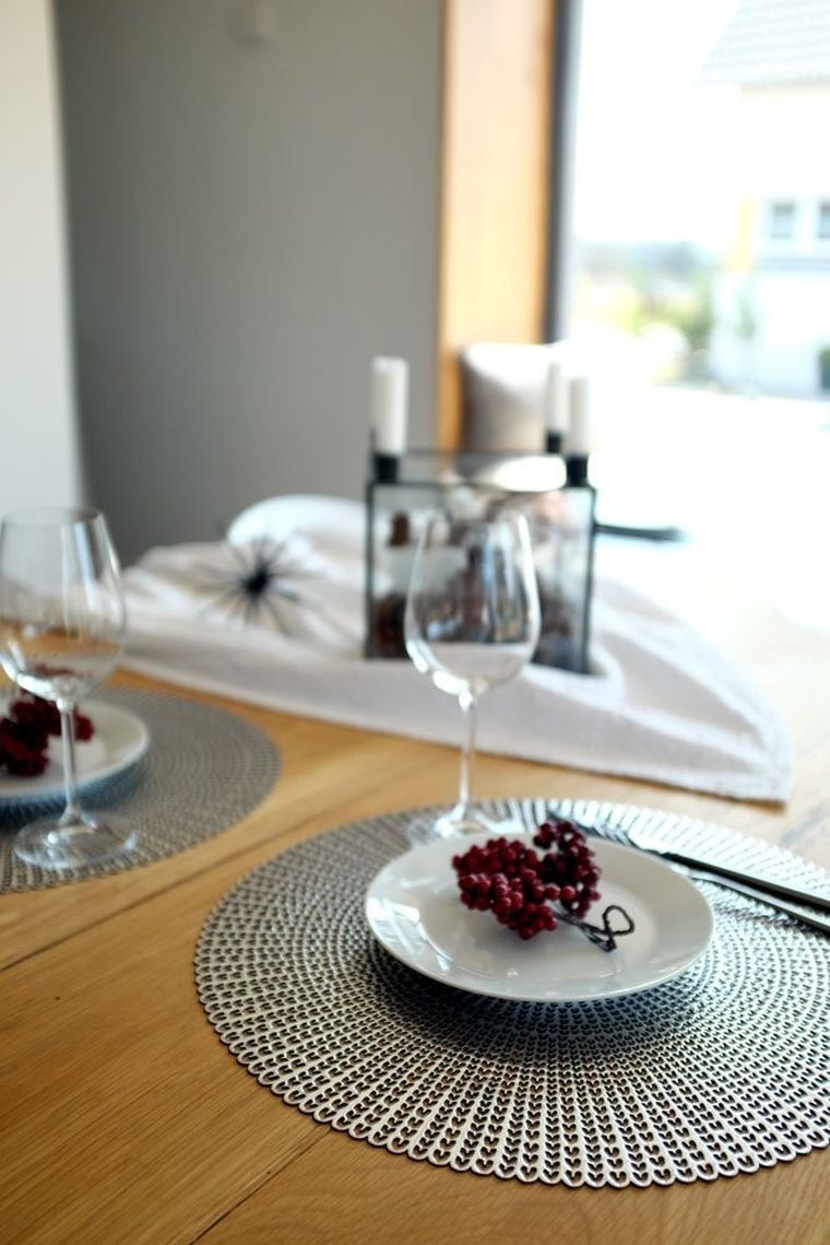 Zeller, podkładka ochronna, dekoracyjna mata na stół, srebrny, Ø 41 cm