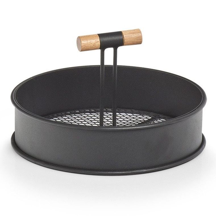 Zeller, podstawka metalowa z uchwytami, Ø 20 cm, czarna