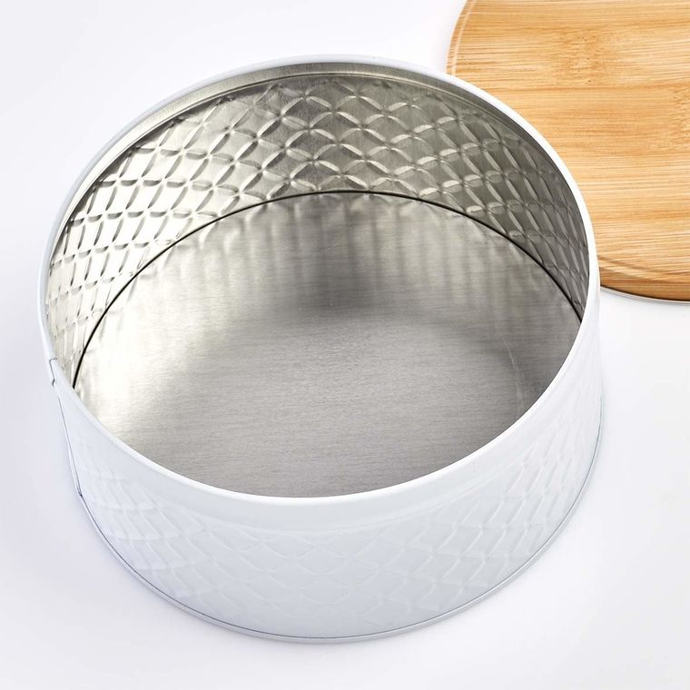 Zeller, pojemnik na żywność sypką, Scandi, Ø 20-9 cm, biały