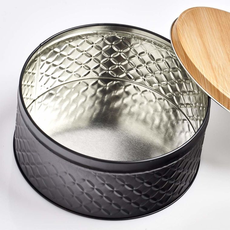 Zeller, pojemnik na żywność sypką, Scandi, Ø 20-9 cm, czarny