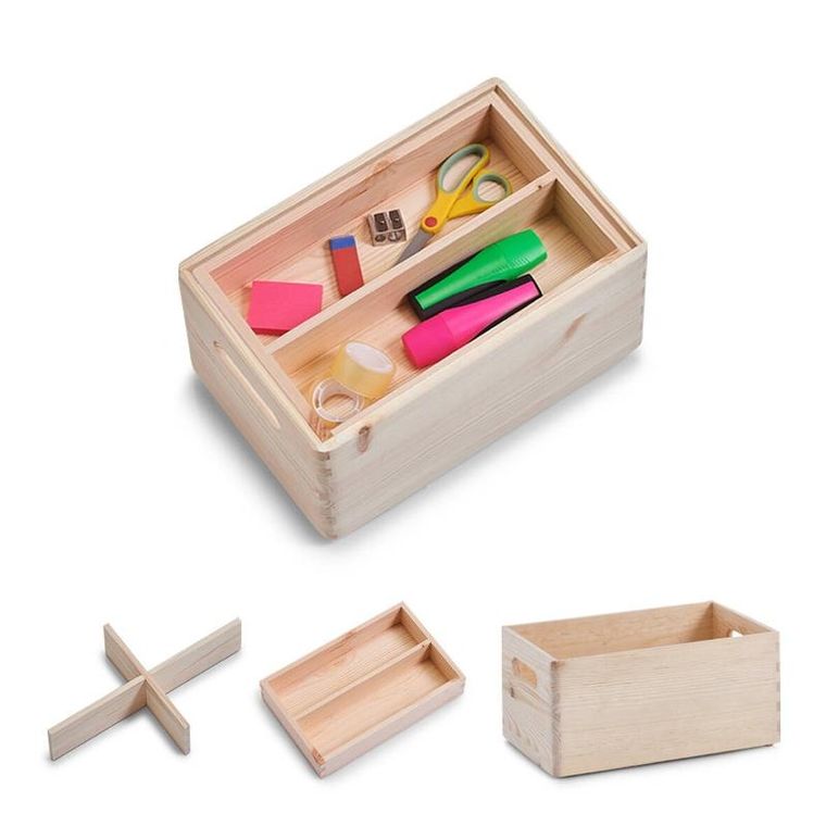 Zeller, pudełko do przechowywania z wyjmowanymi przegródkami, 30-20-15 cm