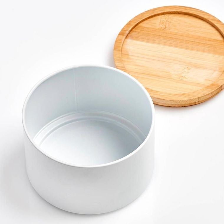 Zeller, puszka z pokrywką z bambusa, ø 13-10 cm
