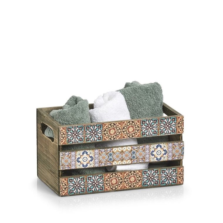Zeller, skrzynka dekoracyjna na przybory, Mosaic, 24-14-13,5 cm
