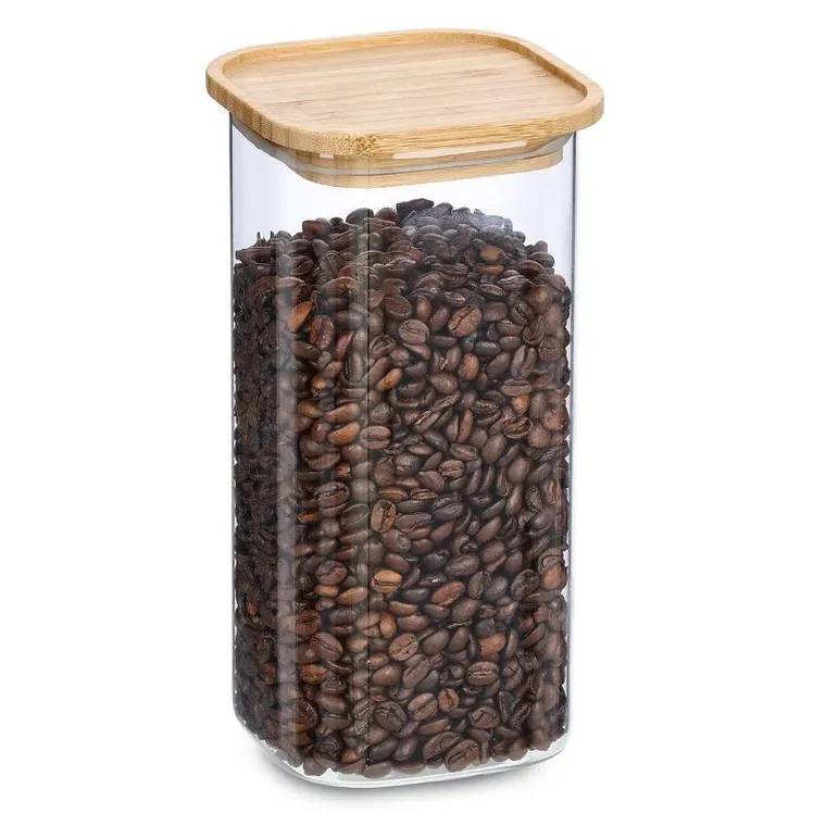 Zeller, słoik z pokrywką bambusa, 1600 ml, 11-11-22 cm