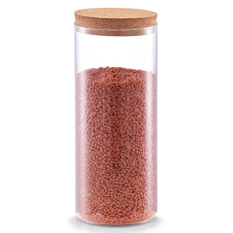 Zeller, smukły słoik z korkową pokrywką, 1400 ml