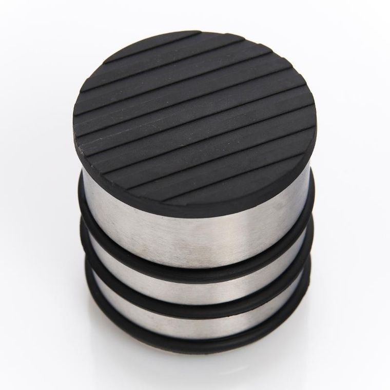 Zeller, srebrny stoper do drzwi, odbojnik, średnica 6,5 cm