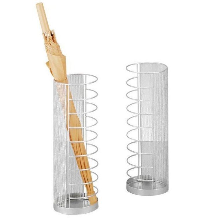 Zeller, stojak na parasolki, kosz, srebrny