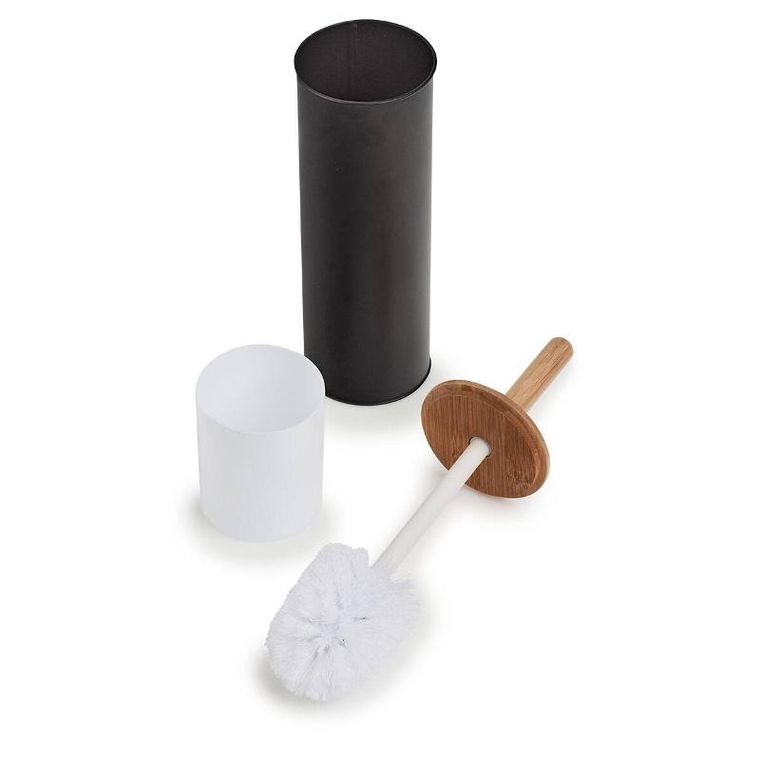 Zeller, szczotka wc z metalu i bambusa, ø 10 cm