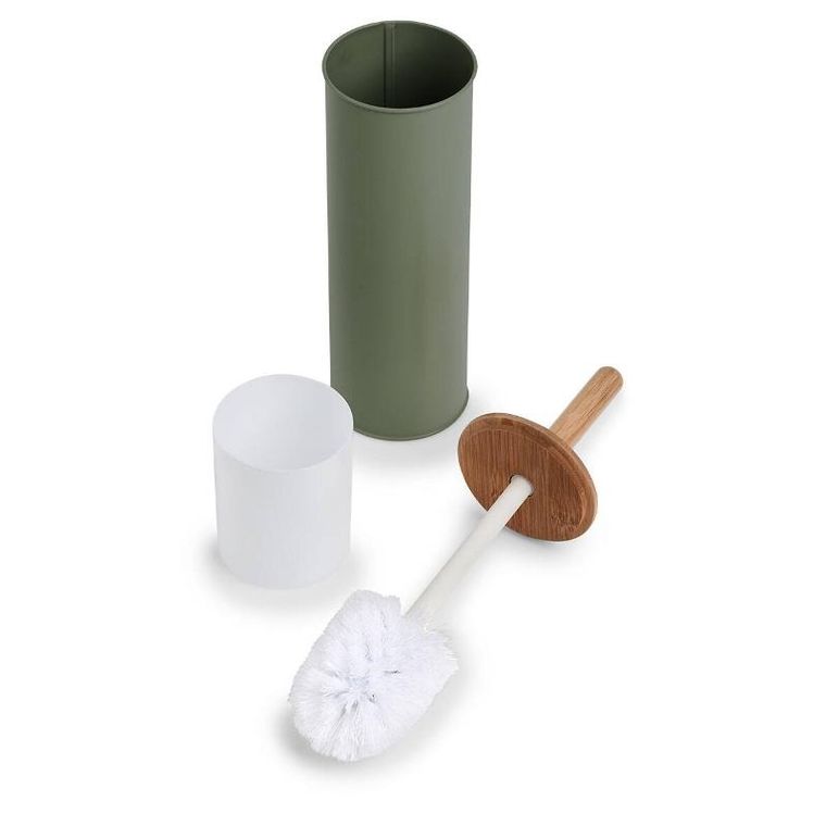 Zeller, szczotka wc z metalu i bambusa, ø 10 cm
