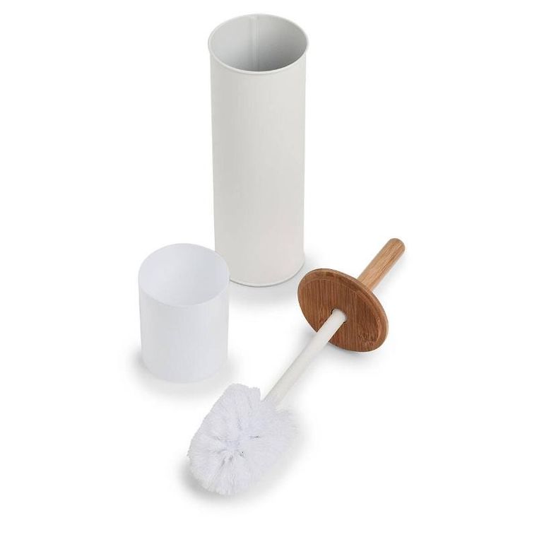 Zeller, szczotka wc z metalu i bambusa, ø 10 cm