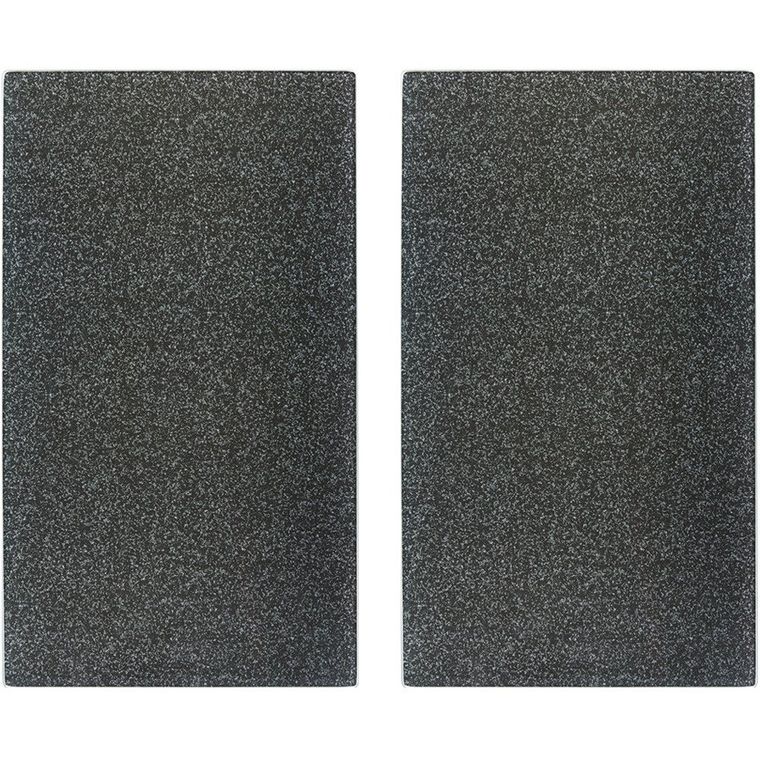 Zeller, szklane płyty ochronne na kuchenkę, Anthracite granit, 2 szt.