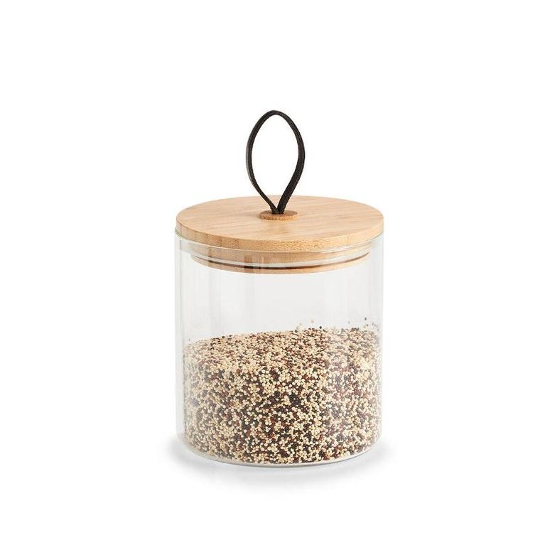 Zeller, szklany słoik z wieczkiem z uchwytem, 880 ml