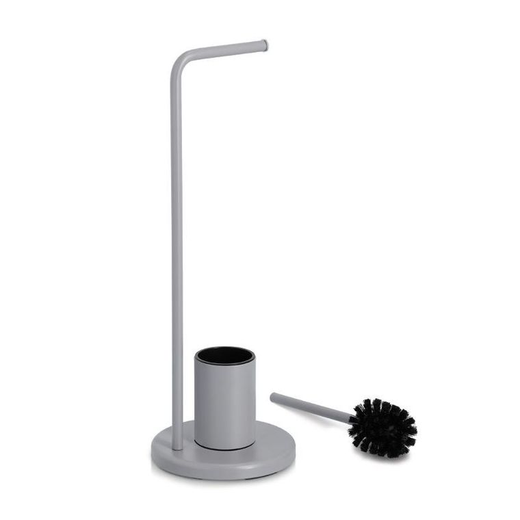 Zeller, Vetro, stojak na papier toaletowy i szczotka do WC, wys. 63 cm