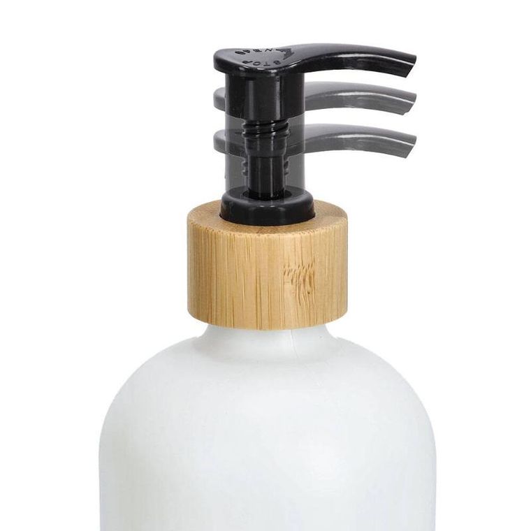 Zeller, zestaw dozowników na płyn i mydło, bambusowa podstawka, 2-500 ml