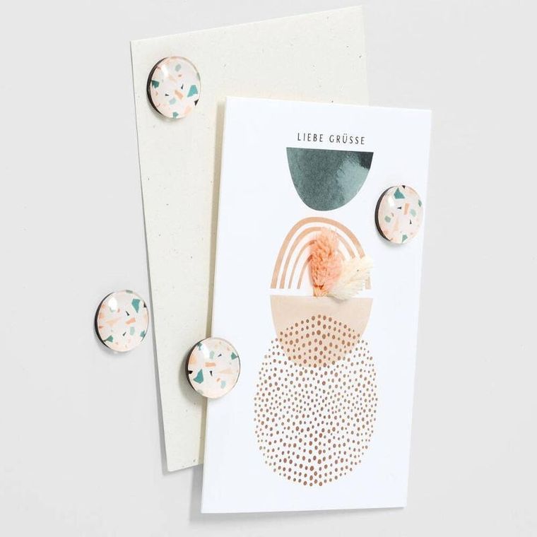 Zeller, zestaw magnesów ozdobnych, 4 szt., ø 2.5 cm