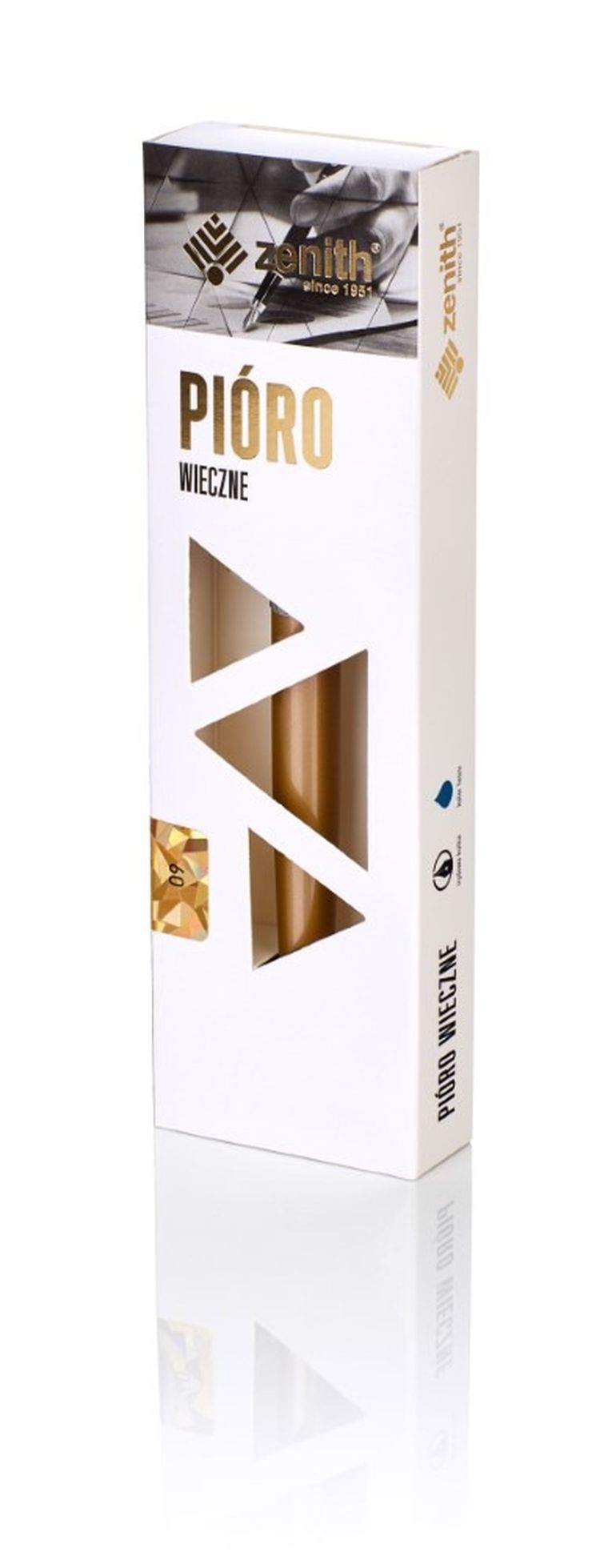 Zenith 60 Elegance, pióro wieczne metalowe, złote