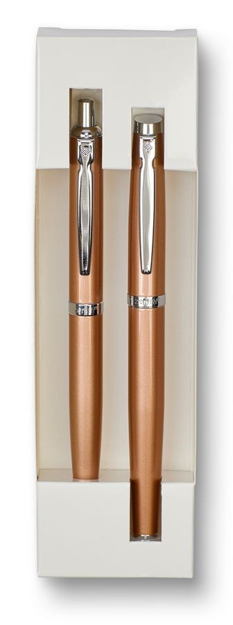 Zenith, pióro wieczne i długopis automatyczny, zestaw 60 Elegance, miedziany